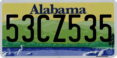 AL license plate 53CZ535