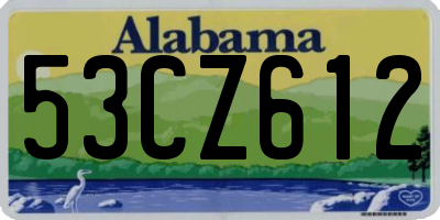 AL license plate 53CZ612