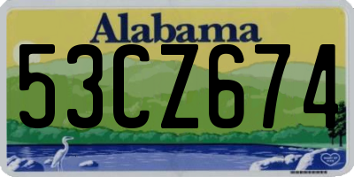 AL license plate 53CZ674