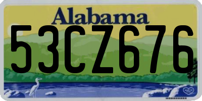 AL license plate 53CZ676