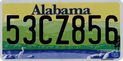 AL license plate 53CZ856