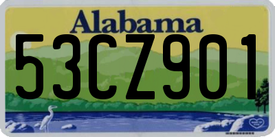 AL license plate 53CZ901