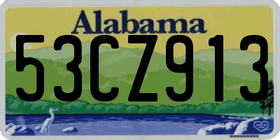 AL license plate 53CZ913