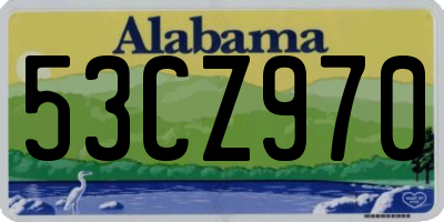 AL license plate 53CZ970
