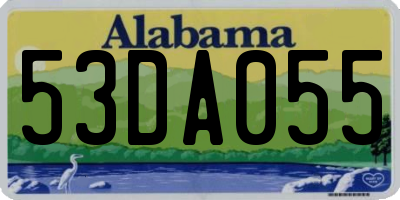 AL license plate 53DA055