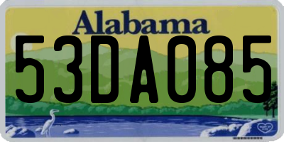 AL license plate 53DA085