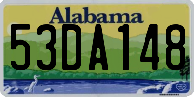 AL license plate 53DA148