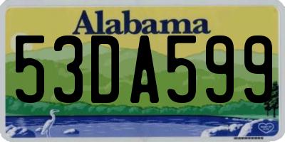AL license plate 53DA599