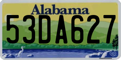 AL license plate 53DA627