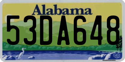 AL license plate 53DA648