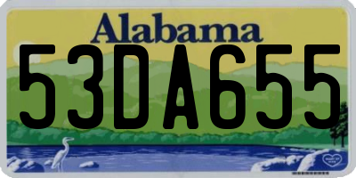 AL license plate 53DA655
