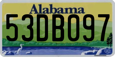 AL license plate 53DB097