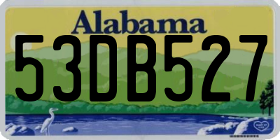 AL license plate 53DB527