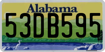 AL license plate 53DB595