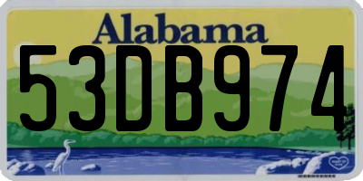 AL license plate 53DB974