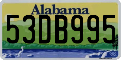 AL license plate 53DB995