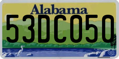AL license plate 53DC050
