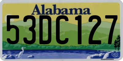 AL license plate 53DC127