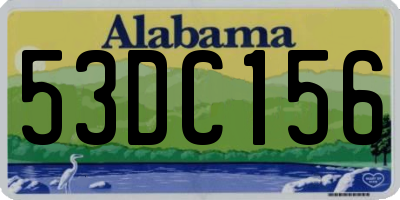 AL license plate 53DC156