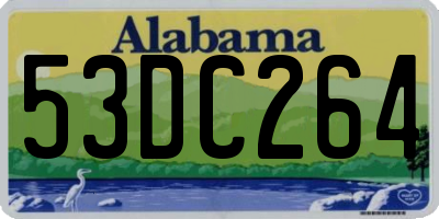 AL license plate 53DC264