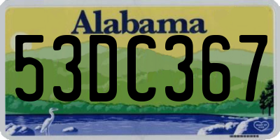 AL license plate 53DC367