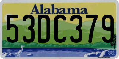 AL license plate 53DC379