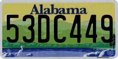 AL license plate 53DC449