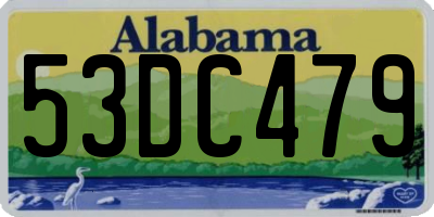 AL license plate 53DC479