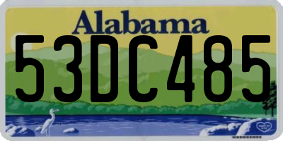 AL license plate 53DC485