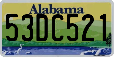 AL license plate 53DC521