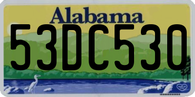 AL license plate 53DC530