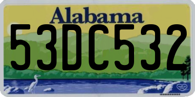 AL license plate 53DC532