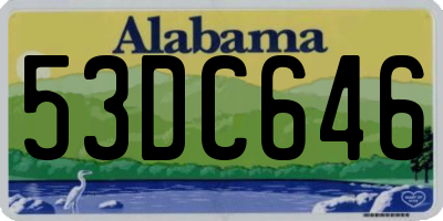 AL license plate 53DC646