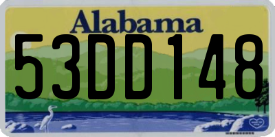 AL license plate 53DD148