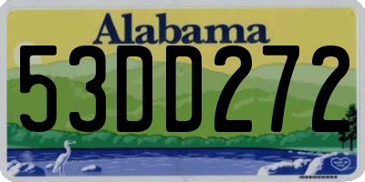 AL license plate 53DD272