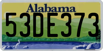 AL license plate 53DE373