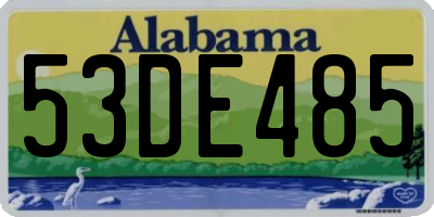 AL license plate 53DE485