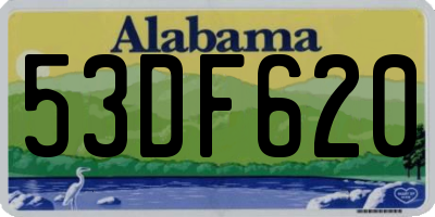AL license plate 53DF620