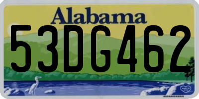 AL license plate 53DG462
