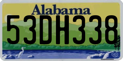 AL license plate 53DH338