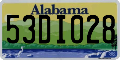 AL license plate 53DI028