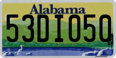 AL license plate 53DI050