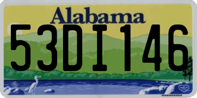 AL license plate 53DI146