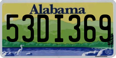 AL license plate 53DI369