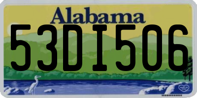 AL license plate 53DI506