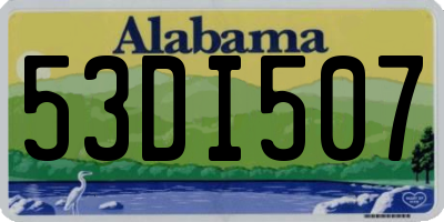 AL license plate 53DI507
