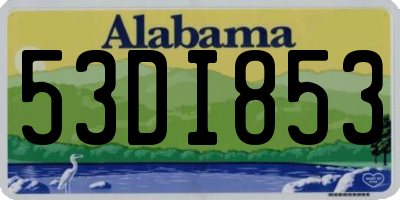 AL license plate 53DI853