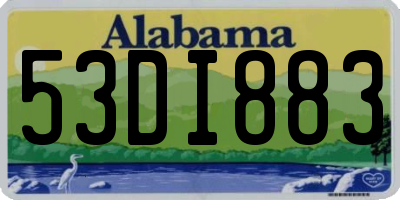 AL license plate 53DI883