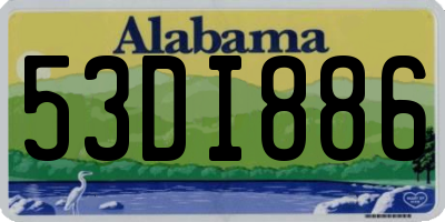 AL license plate 53DI886