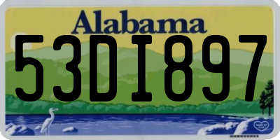 AL license plate 53DI897